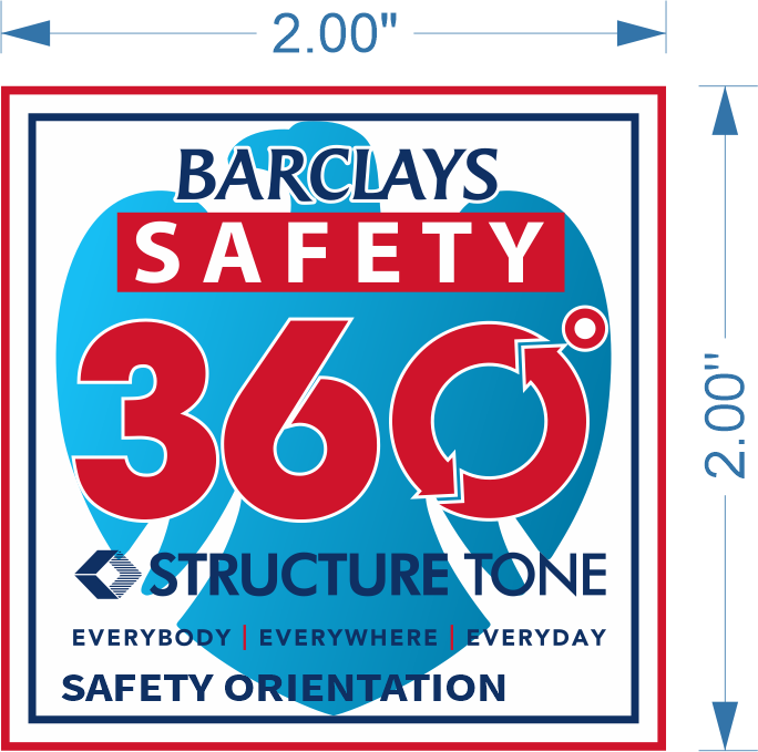 1000 Barclays stickers